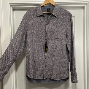 NWT John Varvatos Reversible Striped Button-Up Shirt